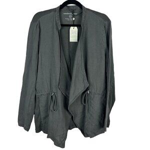 Women's Gray Linen Jacket